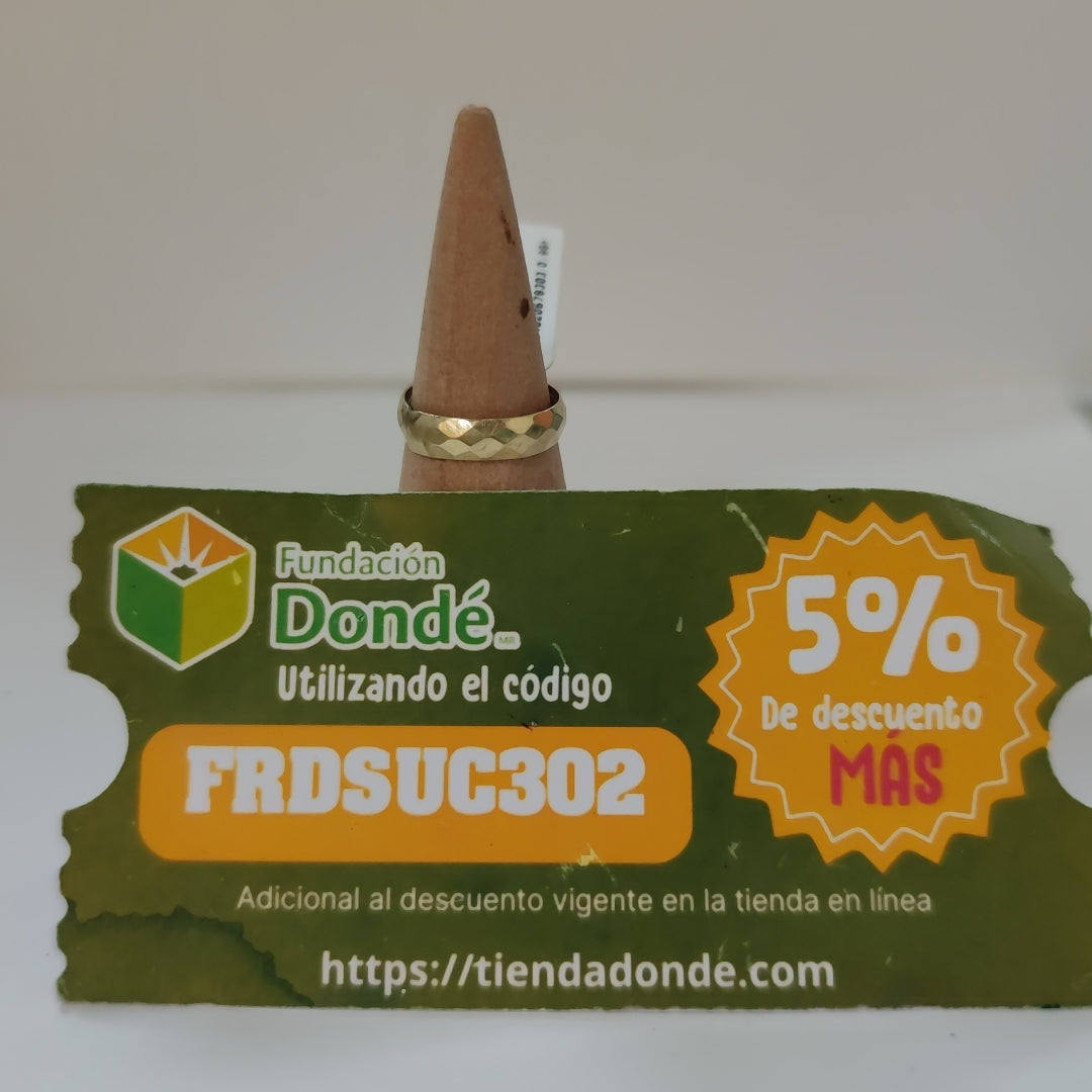 ARGOLLA ORO 14 K 0.8 GRMS (SEMINUEVO)