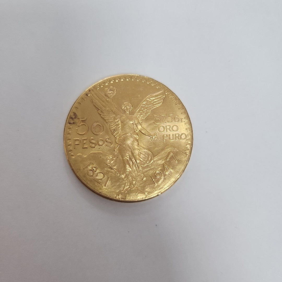 K1 41.6 GRMS 21 K IDENTIFICACIÓN MONEDA NOMINATIVA MONEDAS PESOS 50 PESOS (SEMINUEVO)