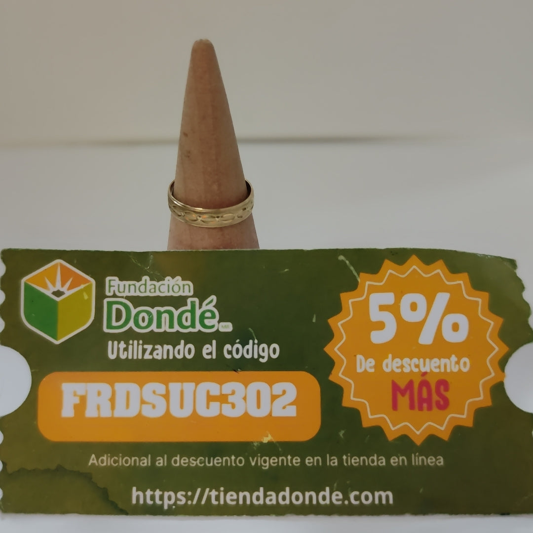 ARGOLLA ORO 10 K 1,10 GRMS (SEMINUEVO)