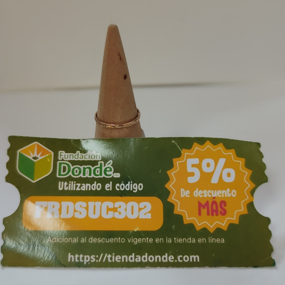 ARGOLLA ORO 10 K 0.8 GRMS (SEMINUEVO)