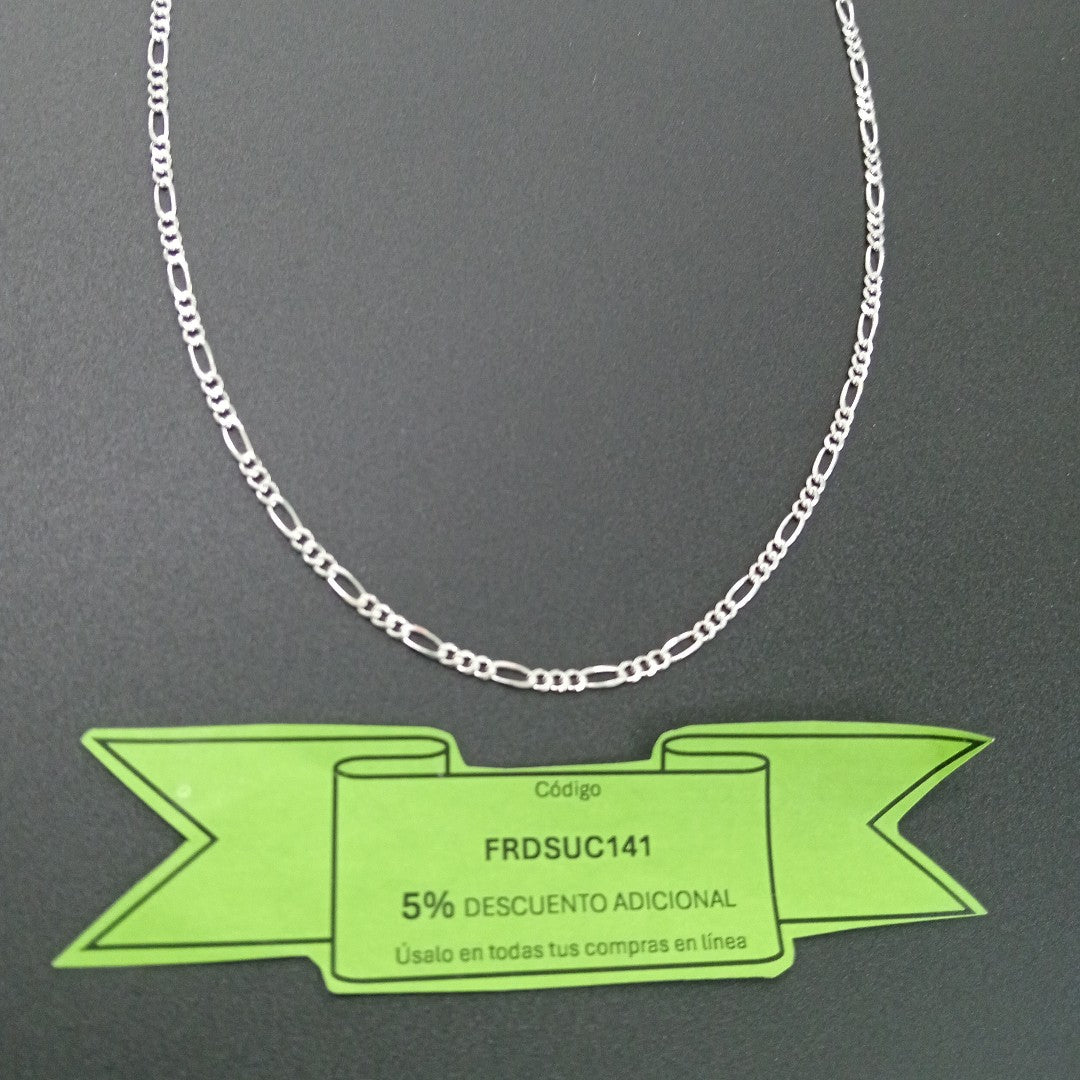 CADENA 3X1 PLATA .925 60 CM 5.22 GR (NUEVO)