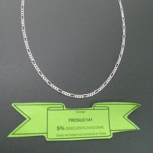 CADENA 3X1 PLATA .925 60 CM 5.22 GR (NUEVO)