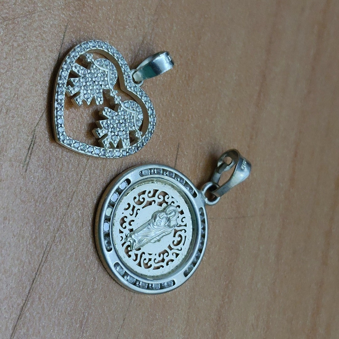 DIJE, MEDALLA RELIGIOSA PLATA 4 GRMS (SEMINUEVO)