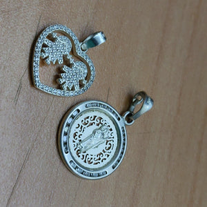 DIJE, MEDALLA RELIGIOSA PLATA 4 GRMS (SEMINUEVO)