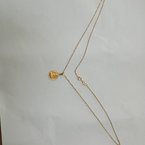 CADENA, MEDALLA RELIGIOSA ORO 10 K 2.1 GRMS (SEMINUEVO)