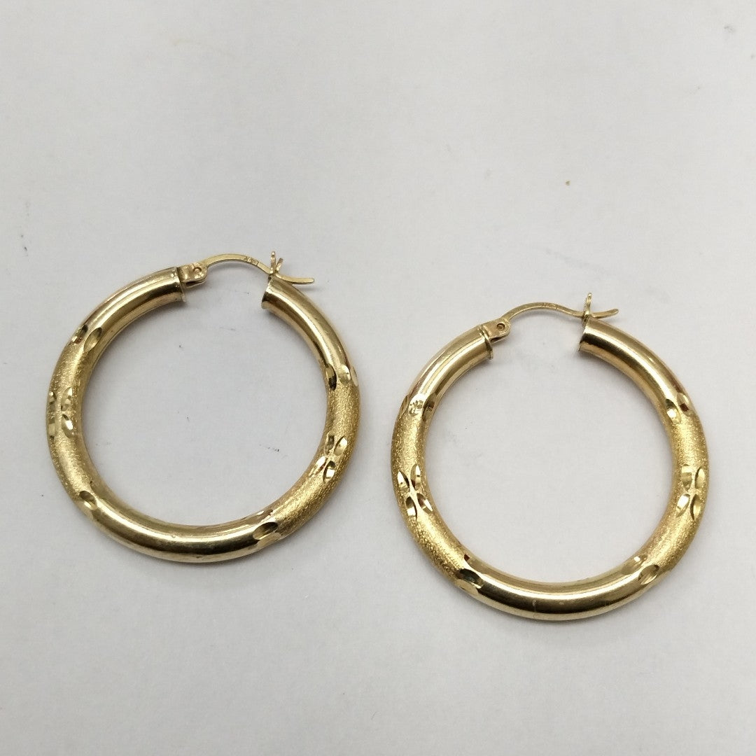 ARRACADAS PAR ORO 14 K 4.8 GRMS (SEMINUEVO)