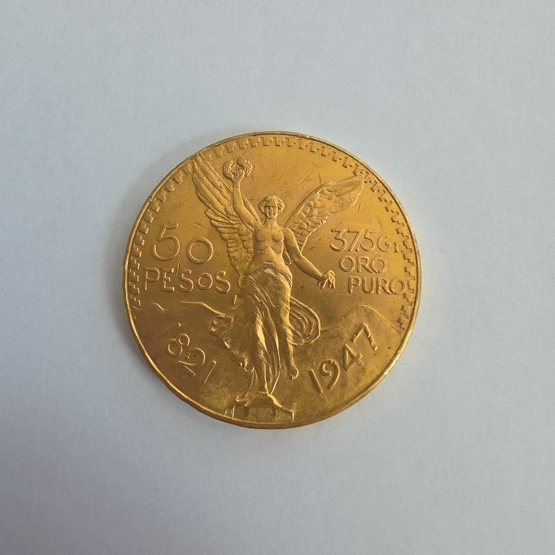 K1 41,60 GRMS 21 K IDENTIFICACIÓN MONEDA NOMINATIVA MONEDAS PESOS 50 PESOS (SEMINUEVO)