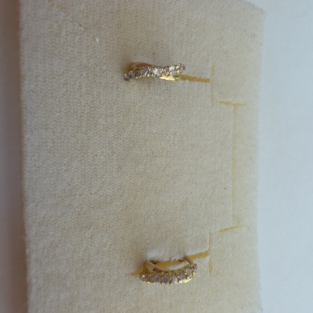 ARRACADAS PAR ORO 14 K 1.6 GRMS (SEMINUEVO)