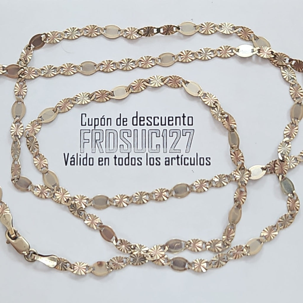 CADENA ORO, ORO COMBINADO 14 K 5.7 GRMS (SEMINUEVO)