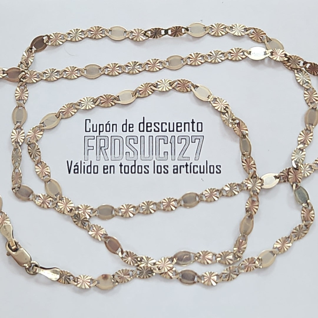 CADENA ORO, ORO COMBINADO 14 K 5.7 GRMS (SEMINUEVO)
