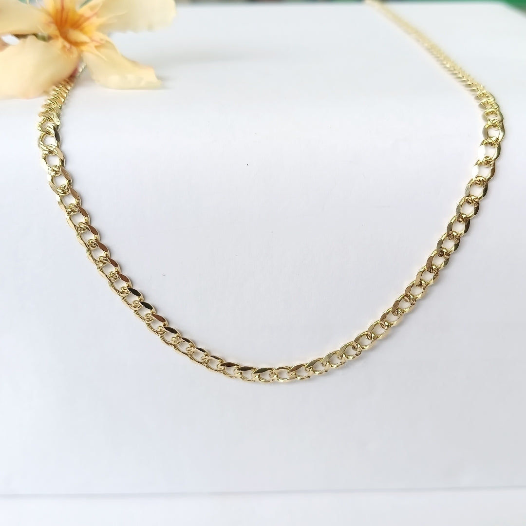 CADENAS BARBADA ORO 14K 55 CM 13.1 GR (NUEVO)