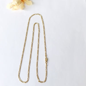 CADENAS TEJIDO 3X1 ORO 14K 55 CM 4.9 GR (NUEVO)