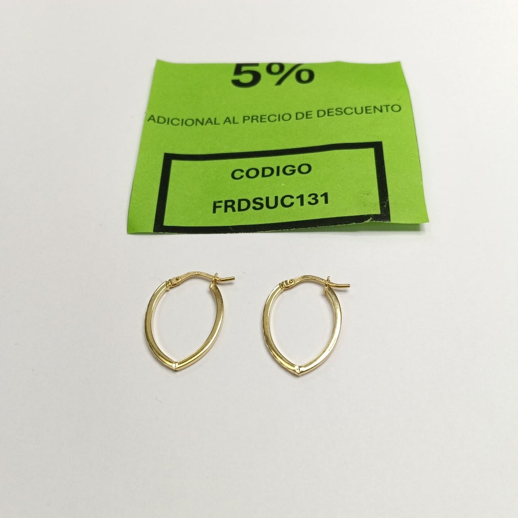 ARETES PAR ORO 10 K 1 GRMS (SEMINUEVO)