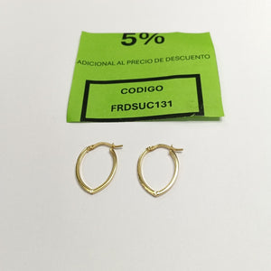 ARETES PAR ORO 10 K 1 GRMS (SEMINUEVO)