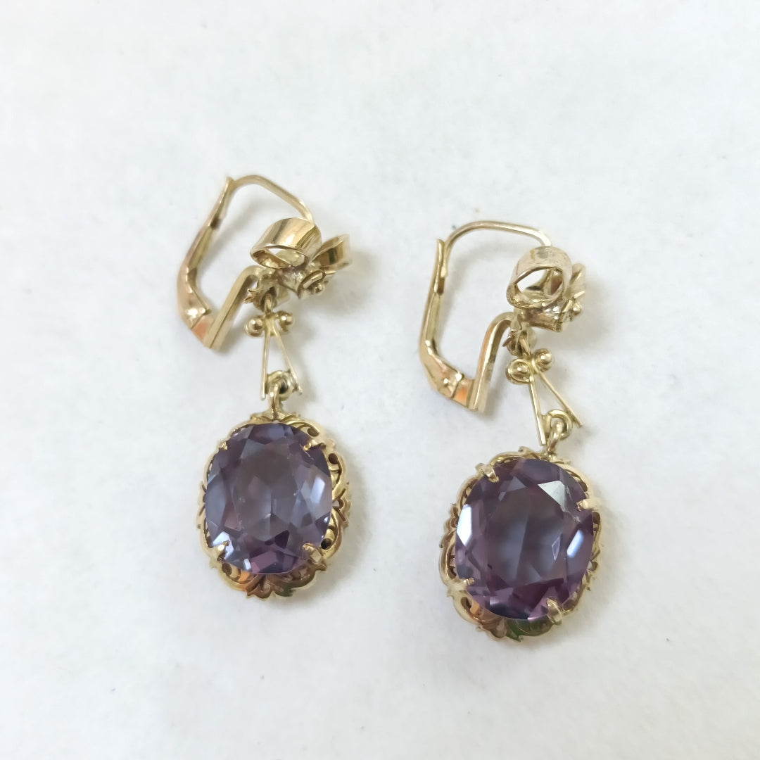ARETES PAR ORO 14 K 6.8 GRMS (SEMINUEVO)
