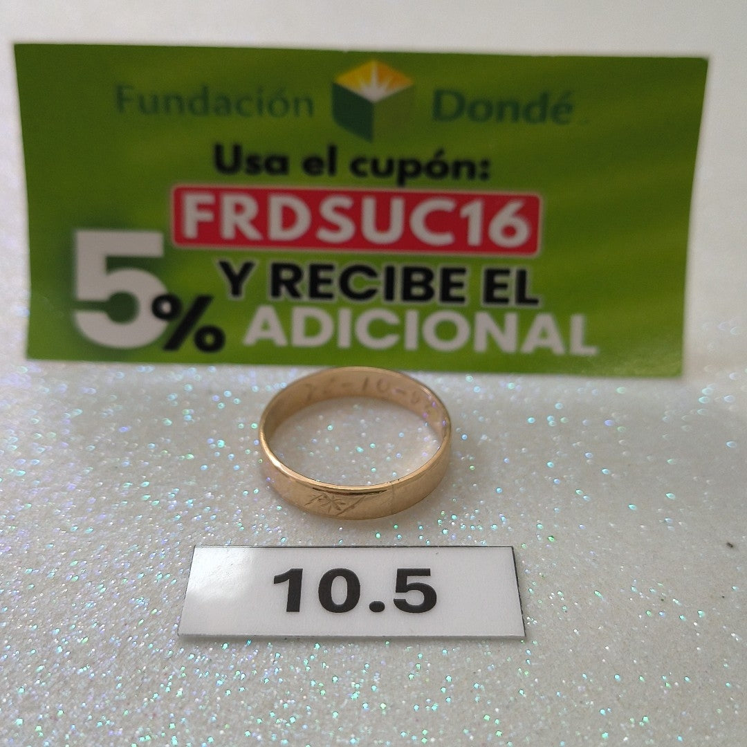 ARGOLLA ORO 10 K 2.7 GRMS (SEMINUEVO)