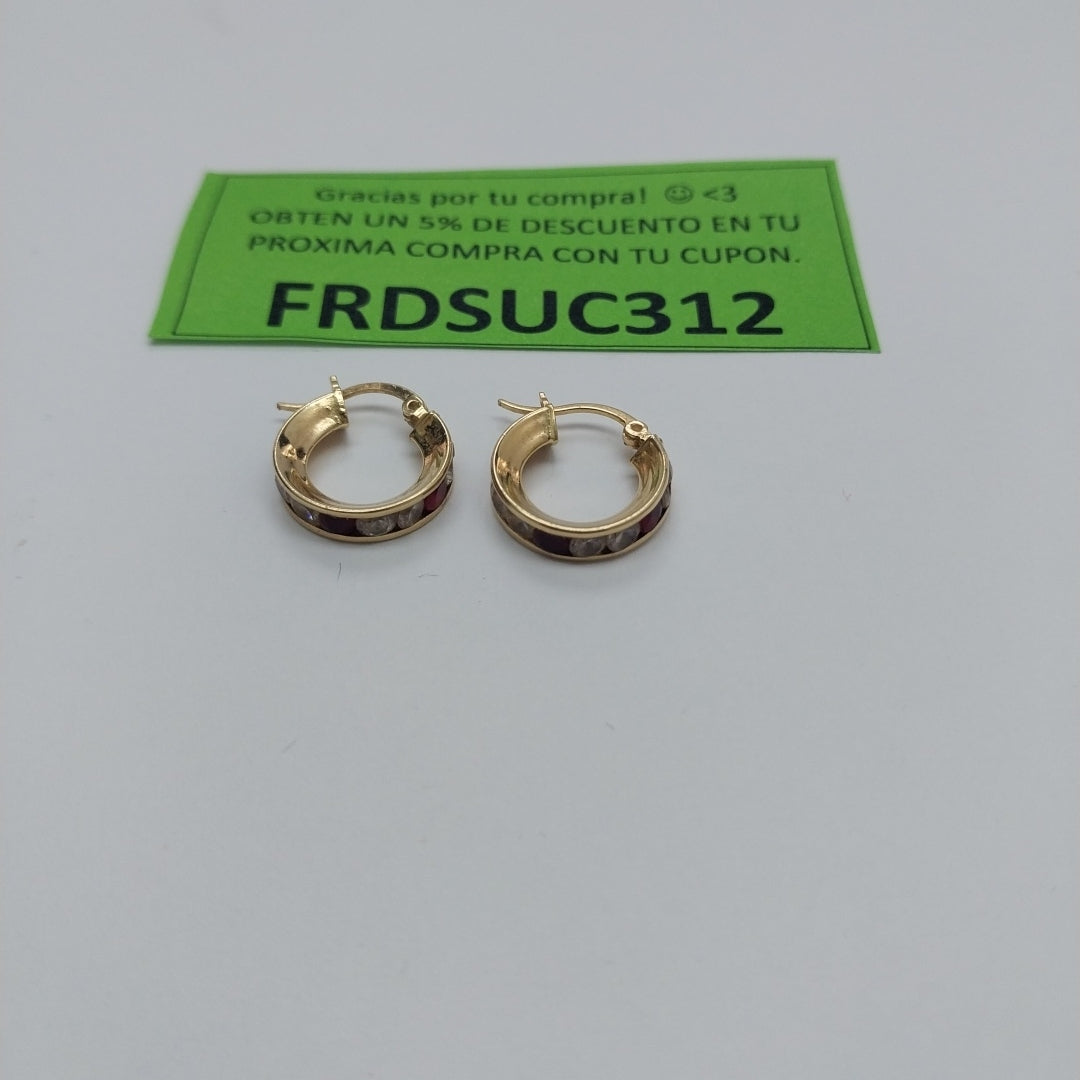 ARRACADAS PAR ORO 14 K 2.5 GRMS (SEMINUEVO)