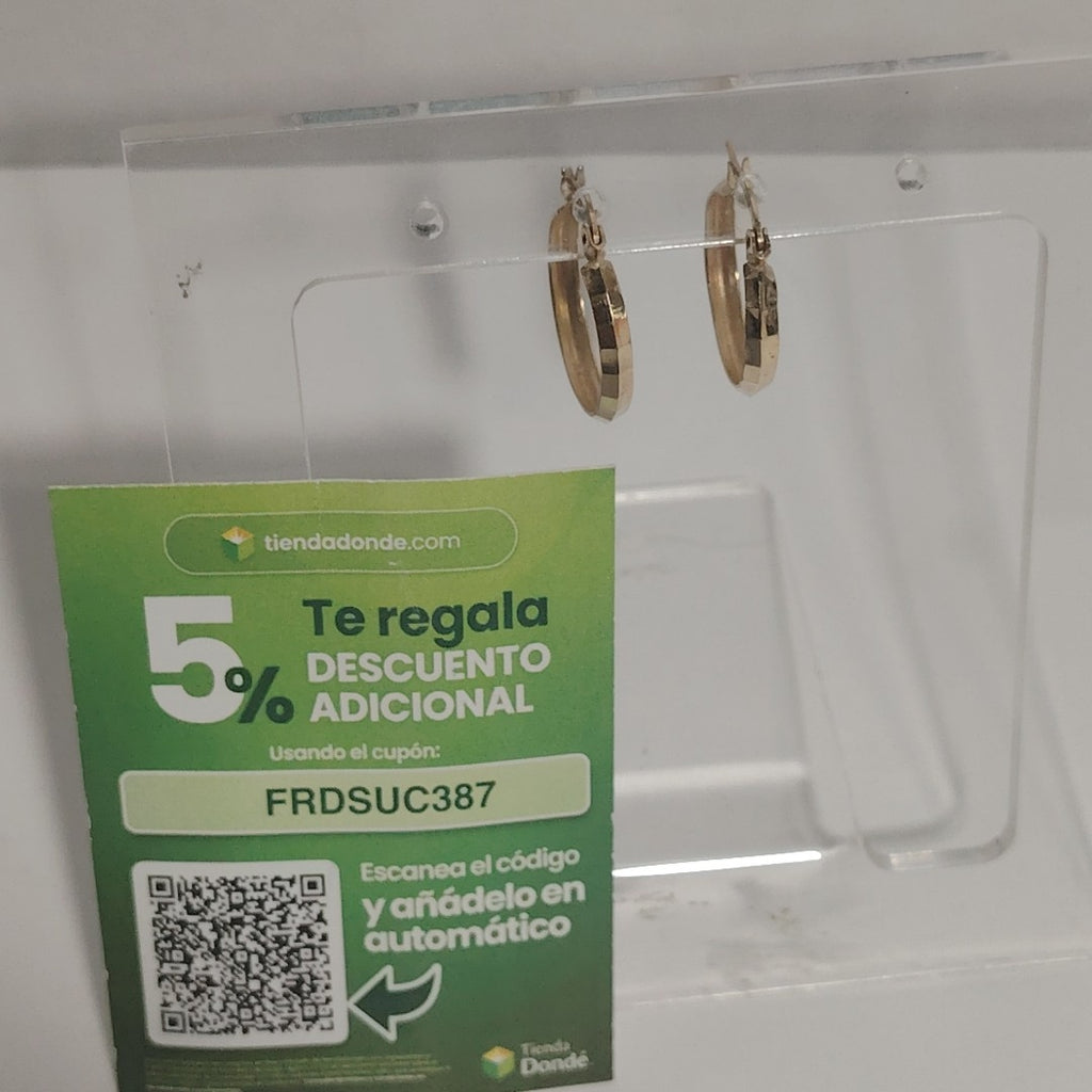 ARRACADAS PAR ORO 10 K 1,10 GRMS (SEMINUEVO)