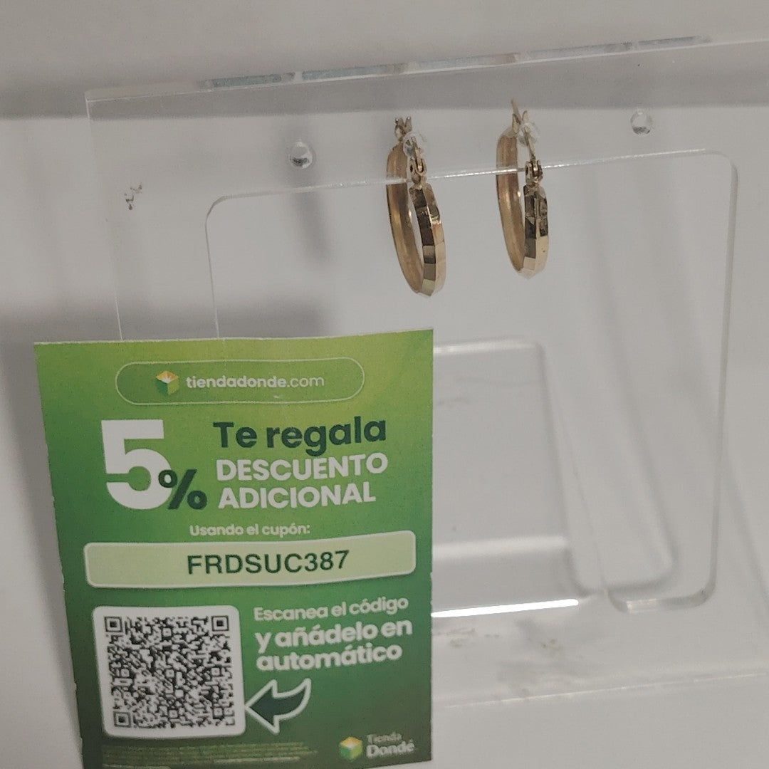 ARRACADAS PAR ORO 10 K 1,10 GRMS (SEMINUEVO)