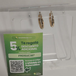 ARRACADAS PAR ORO 10 K 1,10 GRMS (SEMINUEVO)