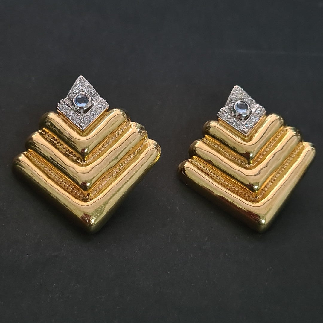 ARRACADAS PAR ORO 14 K 8,20 GRMS (SEMINUEVO)