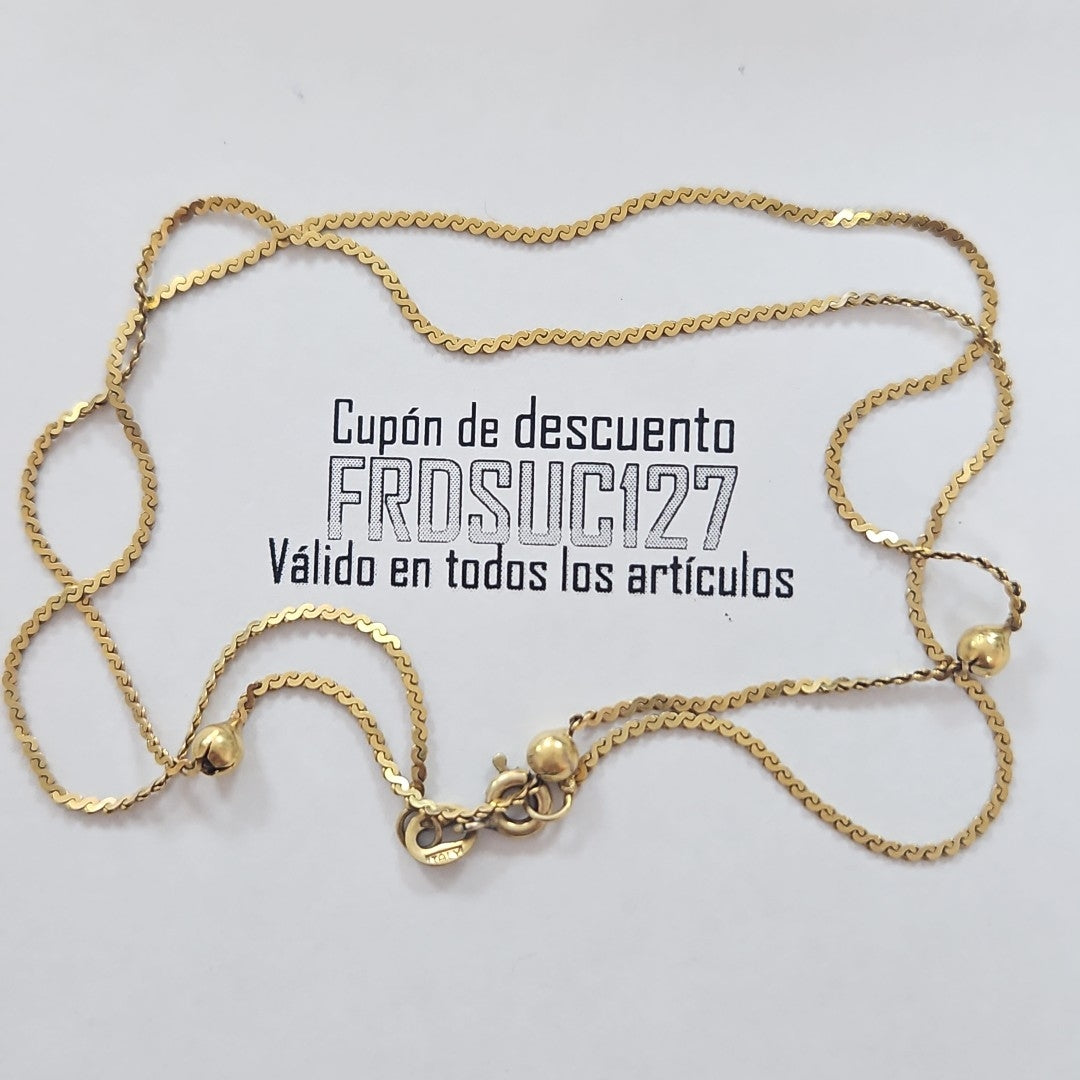 CADENA ORO 14 K 2,60 GRMS (SEMINUEVO)