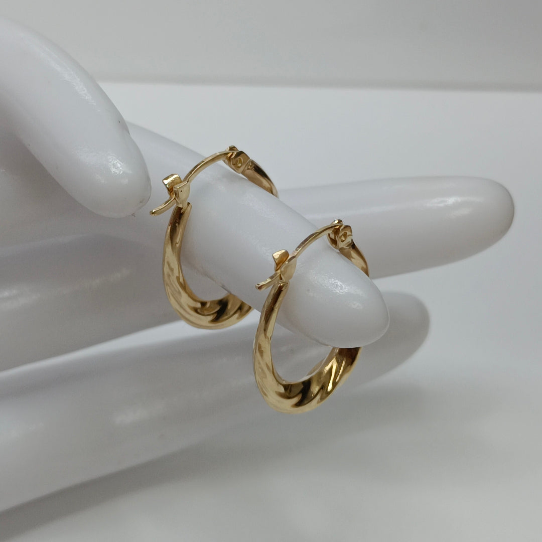 ARRACADAS PAR ORO 14 K 2,00 GRMS (SEMINUEVO)