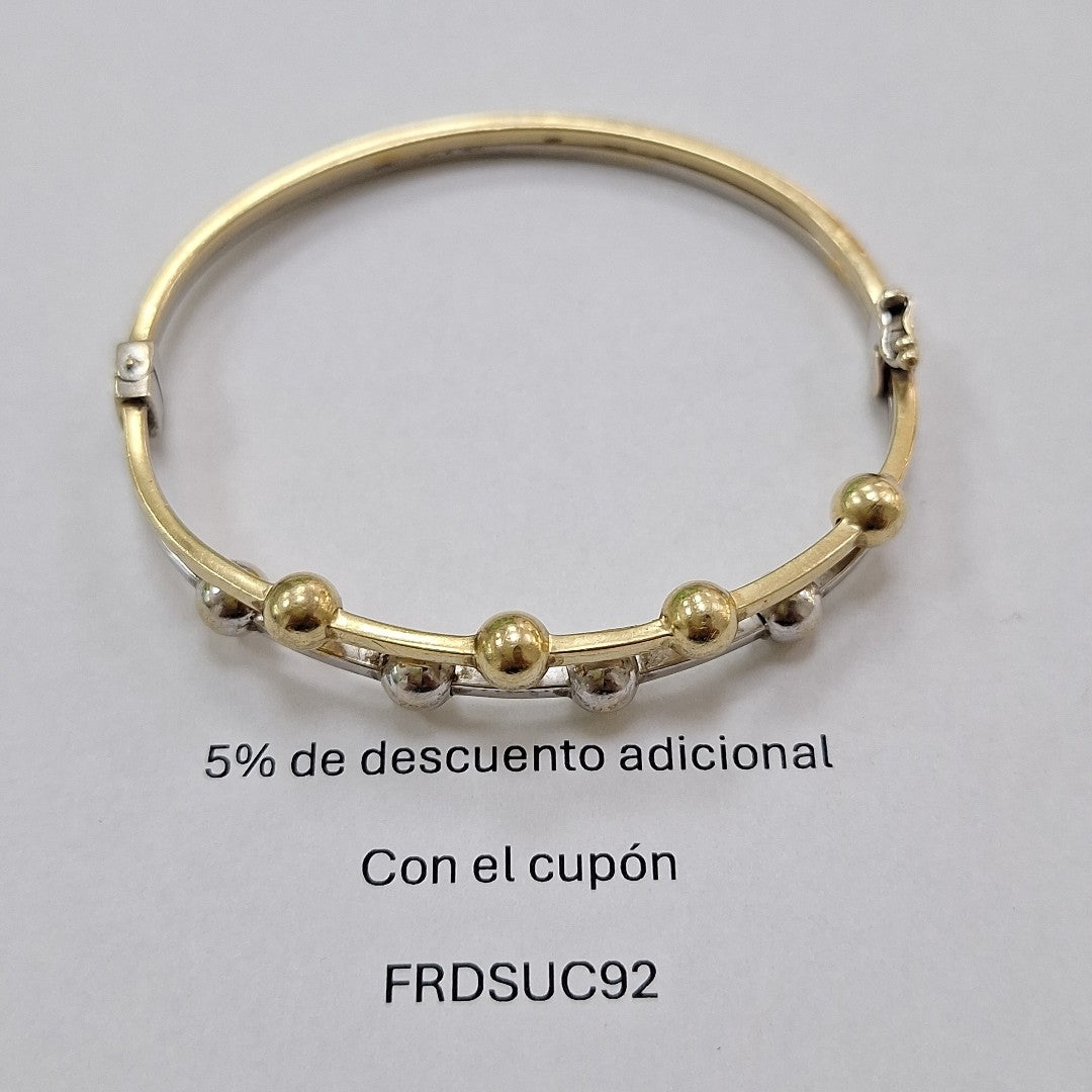 PULSERA RIGIDA ORO 14 K 12 GRMS (SEMINUEVO)