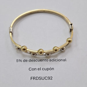 PULSERA RIGIDA ORO 14 K 12 GRMS (SEMINUEVO)