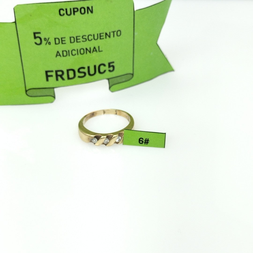 ANILLO ORO 14 K 3.1 GRMS (SEMINUEVO)