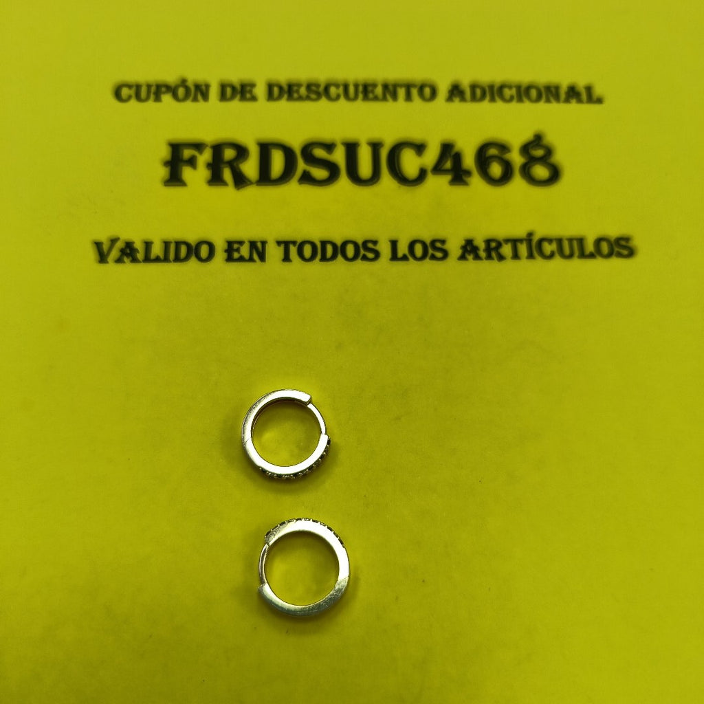 ARRACADAS PAR ORO 14 K 1.7 GRMS (SEMINUEVO)