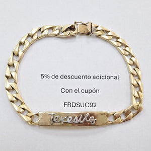 K1 29,00 GRMS 14 K ESPECIFICACIONES COMPLEMENTARIAS ESCLAVA TEJIDO ESLABONES , (SEMINUEVO)