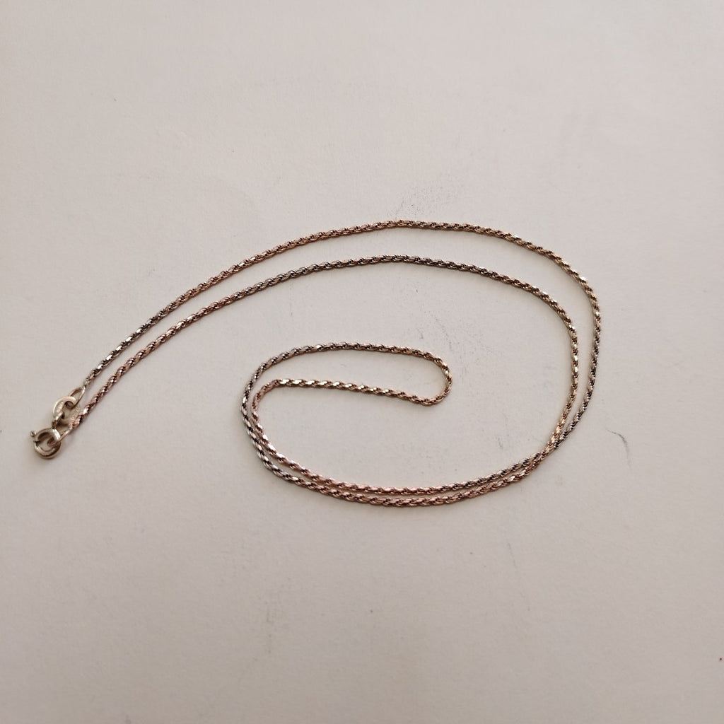 CADENA ORO COMBINADO 14 K 4,00 GRMS (SEMINUEVO)