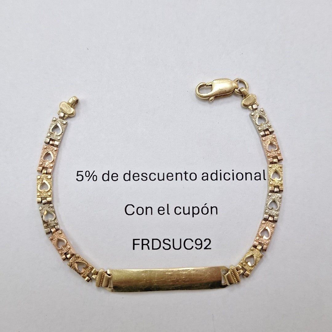 K1 5,10 GRMS 14 K ESPECIFICACIONES COMPLEMENTARIAS ESCLAVA TEJIDO ESPECIAL, (SEMINUEVO)