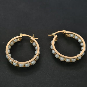 ARRACADAS PAR ORO 14 K 9,10 GRMS (SEMINUEVO)