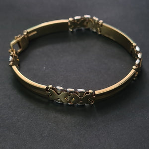 PULSERA ORO COMBINADO 10 K 11.9 GRMS (SEMINUEVO)