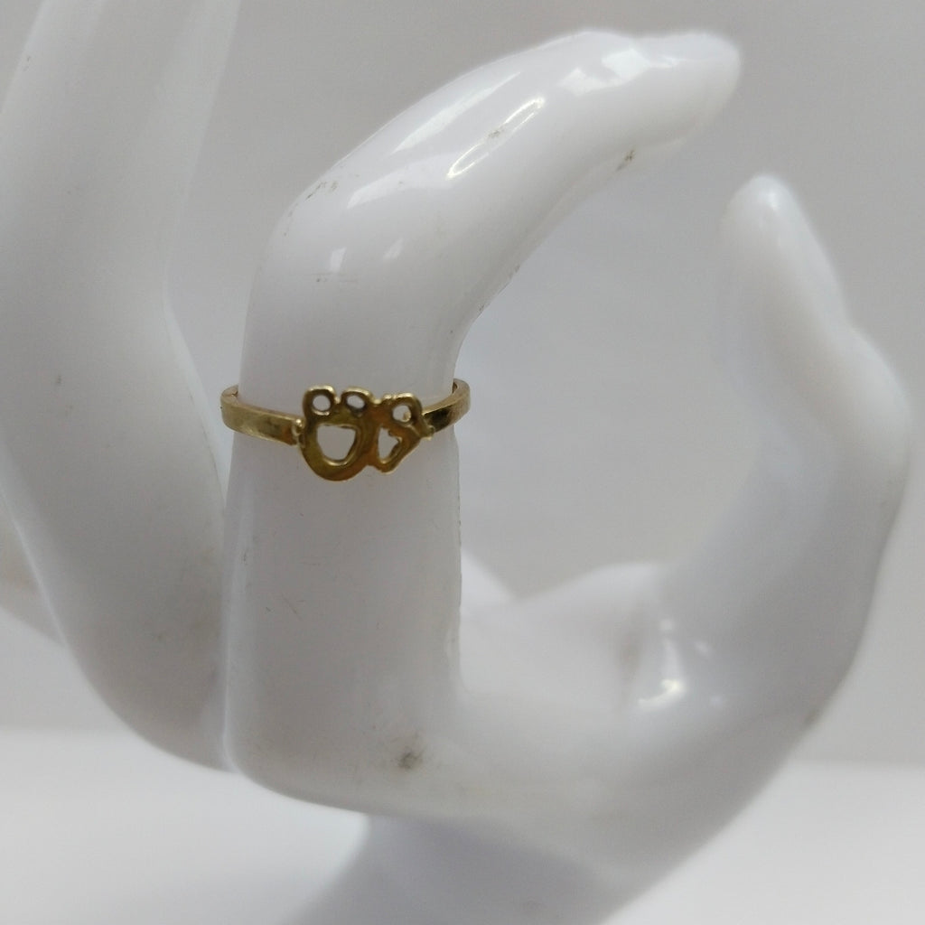 ANILLO ORO 10 K 1,20 GRMS (SEMINUEVO)