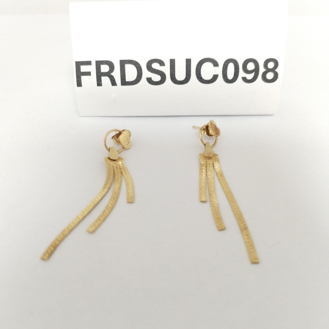 ARETES PAR ORO 14 K 2.2 GRMS (SEMINUEVO)