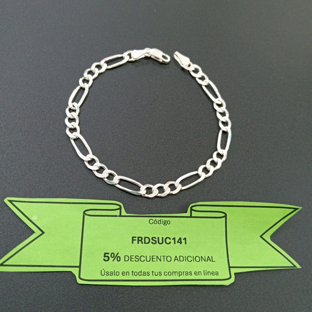 PULSERA 3X1 PLATA .925 18 CM 5.43 GR (NUEVO)
