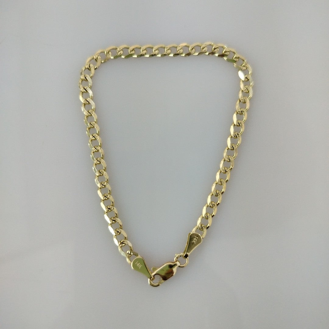 PULSERAS BARBADA ORO 14K 18 CM 4.6 GR (NUEVO)