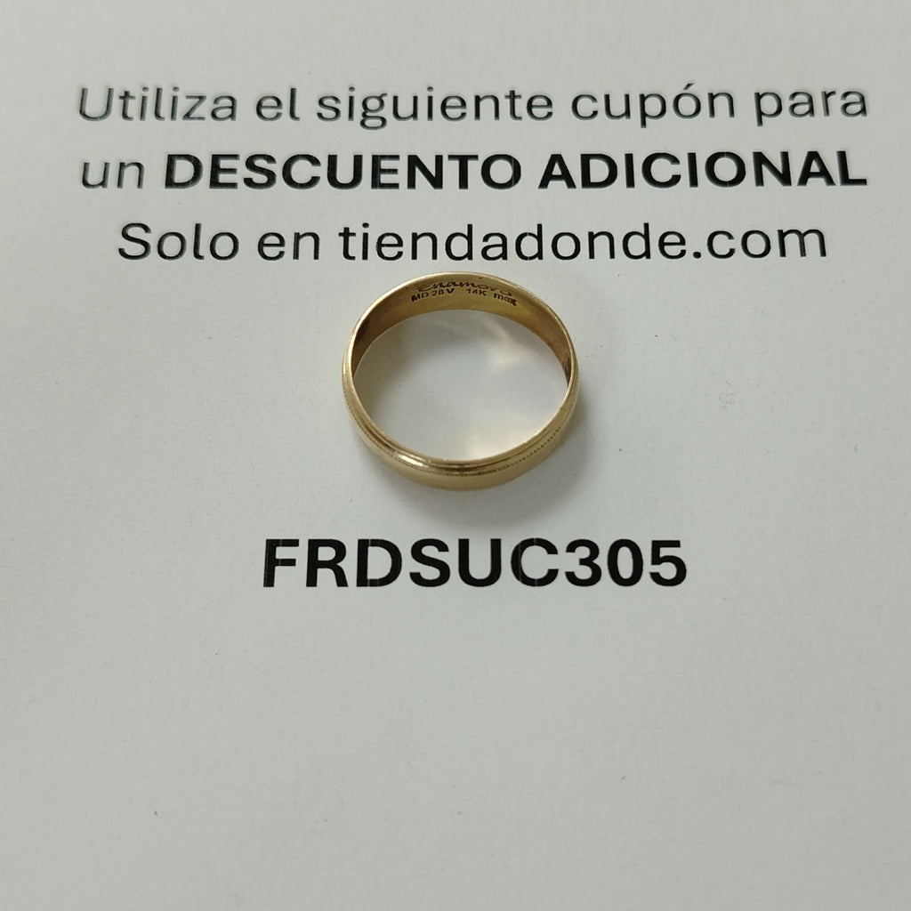 ARGOLLA ORO 14 K 2,50 GRMS (SEMINUEVO)