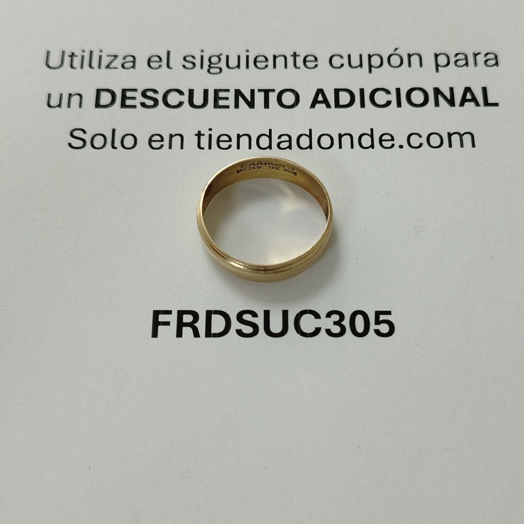 ARGOLLA ORO 14 K 2,50 GRMS (SEMINUEVO)