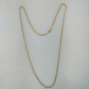CADENAS BARBADA DIAMANTADA ORO 14K 60 CM 6.1 GR (NUEVO)