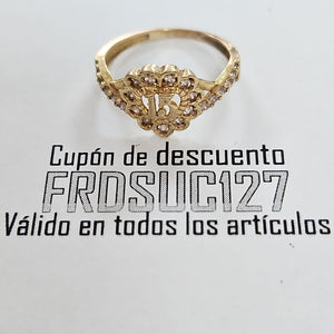 ANILLO CONMEMORATIVO ORO 10 K 1,80 GRMS (SEMINUEVO)