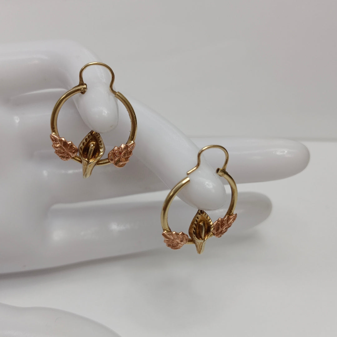 ARRACADAS PAR ORO 14 K 2,20 GRMS (SEMINUEVO)