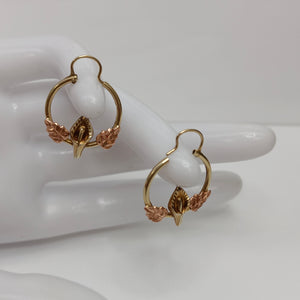 ARRACADAS PAR ORO 14 K 2,20 GRMS (SEMINUEVO)