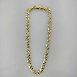 PULSERAS BARBADA DIAMANTADA ORO 14K 21 CM 3.6 GR (NUEVO)