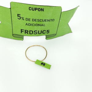 ARGOLLA ORO 14 K 0.5 GRMS (SEMINUEVO)