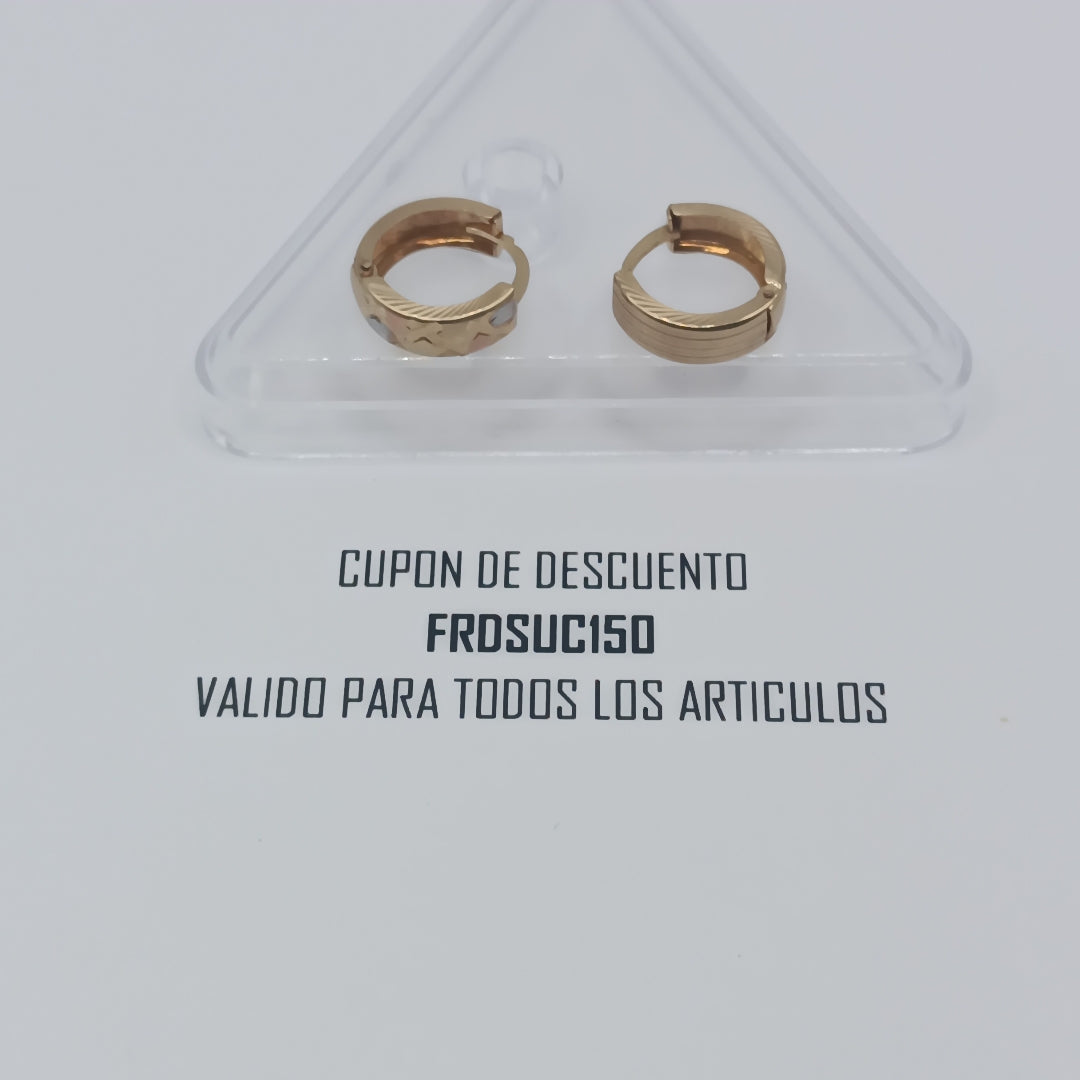 ARETES PAR ORO 10 K 1.8 GRMS (SEMINUEVO)