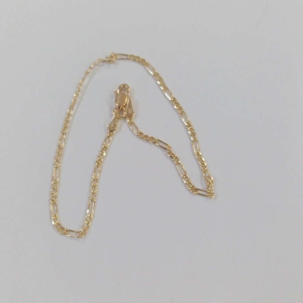 PULSERAS BARBADA ORO 14K 21 CM 1.7 GR (NUEVO)